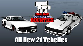 GTA Online: Bottom Dollar Bounties - All New 21 Vehciles in Files