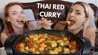 Thai Red Curry Recipe & Mukbang!