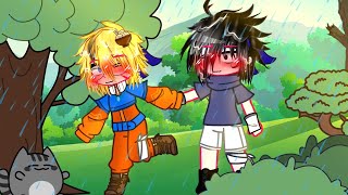 ☔Odio la lluvia☔//Sasunaru🧡💜//#anime #sasunaru #naruto #gachaclub #gachalife