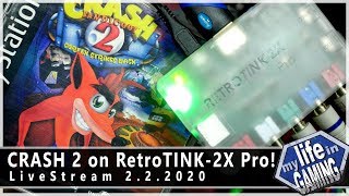 Crash Bandicoot 2 (PlayStation) on RetroTINK-2X Pro Composite + Component!  :: LIVE STREAM