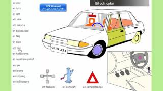 تعلم السويدية بدون معلم | أجزاء السيارة - bilen delar |