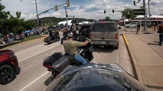 Cruising around Sturgis 2023 on a 2023 KLR