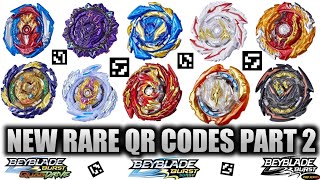 NEW RARE BEYBLADE QR CODES BEYBLADE BURST QD APP PART 2