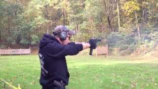 Shooting a Glock 18 (full auto)