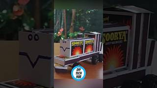 කෝච්චීයක් හදමුද ගීනිපෙට්ටි වලින්  | How to make a train with matchbox #craft #shorts