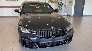 2022 BMW 540i Carbon Black with Black Nappa Lthr