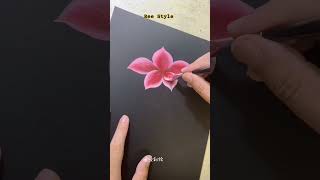 easy Flowers Painting #shorts #painting #skatching #flowers #virul