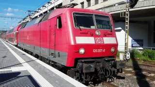 BR 120-207 verlässt Siegen Hbf