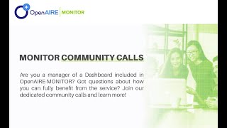 6th MONITOR Community Call