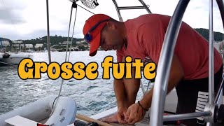 Daily vlog 20/75, grosse fuite sur le voilier !!!