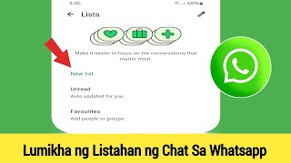 Paano Gumawa ng Listahan ng WhatsApp Chat |  Gumawa ng Bagong Listahan ng Chat Sa WhatsApp