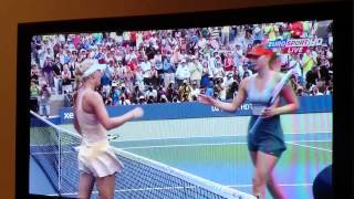 Wozniacki beats Sharapova