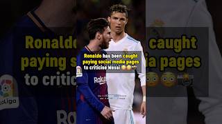 Ronaldo PAID people to SLANDER MESSI 😳 #football