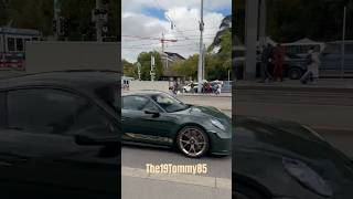 Green Porsche 992 GT3 Touring with Bronze Wheels  #porsche #shorts #automobile #rich #youtubeshorts