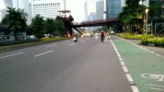 Gowes sehat - di jalan Sudirman