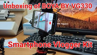 Unboxing of BOYA BY-VG330 | Smartphone Vlogger Kit