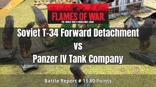 Flames of War V4 Battle Report | Soviets vs Germans | 80 Points