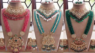 Kundan and Polki Chocker Sets .Polki Jewelry Sets .FASHION FIESTA.