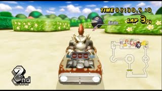 Mario Kart Wii - Dry Bowser - 150cc Lightning Cup-Flame FlyerマリオカートWii-ほねクッパ-150ccサンダーカップ-ファイアホットロッド