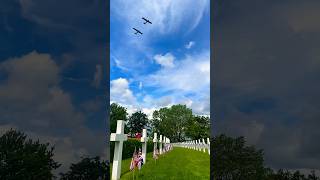 L-4 Grasshopper Formation Flyover at the Cambridge American Cemetery and Memorial #aviation