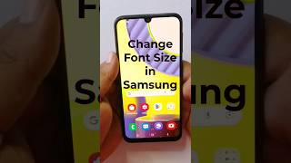 Change font size in Samsung smartphone #changefontsize #samsung #howto