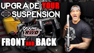 How To Install Front and Rear Suspension on your Harley Davidson Bagger - Russ Wernimont Designs