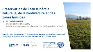 Préservation de l'eau minérale naturelle, de la biodiversité et des zones humides - CEPIV