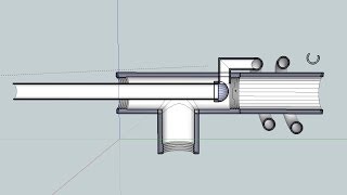 конструкция и 3D модель горелки Бабингтона