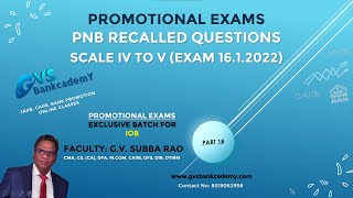 PNB RECALLED QUESTIONS SCALE IV TO V (EXAM 16.1.2022) - Promotional Exam - Part 18