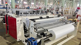 Standalone rewinding machine Shuttle system Roll to roll machine big paper core