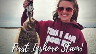 Galveston Bay - Double Texas Slam, Corey got her first!!!