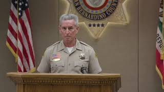 Sheriff McMahon Gives Update on Deputy Shot in Hesperia - Press Conference