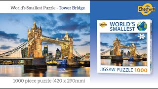 World's Smallest Puzzle Tower Bridge Time-lapse