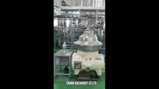 CROWN MACHINERY Disc Centrifuges for Extracting Oil and Fat