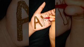 trending viral tape mehndi design couples name❤️ arohi miraz #2024 #arohi #henna #trending #shorts