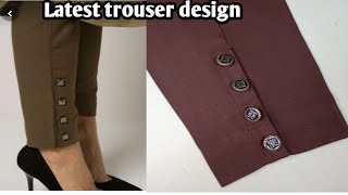 trouser design.capri/ladies pant.iffat art and cradt.diy.designer dresses.cut wala trouser design ,