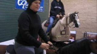 Dressage Instructor Meg Hilly Demonstrates Proper Posting with the Equicizer