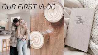 OUR FIRST VLOG | cozy sunday morning, church, coffee with friends