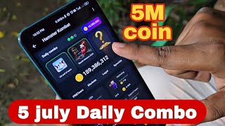 Hamster combat 5 july Daily Combo Claim and Hamster coin withdraw update