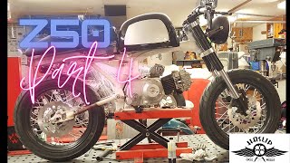 Honda Z50 Cafe racer style build Part 4