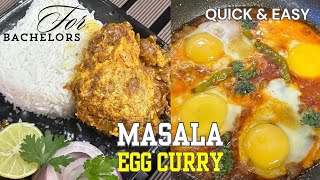 Bachelor Egg Curry || Spicy Hyderabadi Egg Masala!!! Easy at Home || Bachelors Recipes by tastyqzin