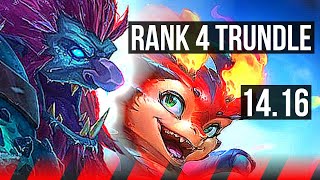 TRUNDLE vs SMOLDER (TOP) | Rank 4 Trundle | EUW Challenger | 14.16