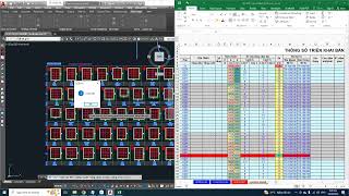 Lấy dữ liệu, thông số cột từ mặt cắt Autocad qua Excel để triển khai chi tiết | DBim