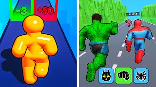 Tall Man Run vs Superhero Transform Shift |⭐✅❤️✅⭐| All Level Gameplay Android iOS BB44W