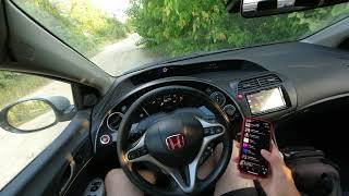 Honda Civic 8 Awave AWH650C speaker test