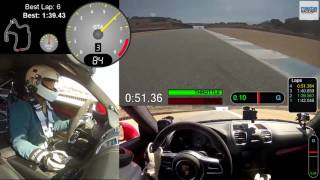 1:39 Laps at Laguna Seca in a Porsche GT4 (full session)