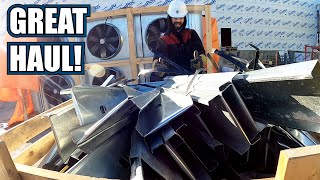 Scrap Metal Recycling - Huge Pickup and Dumpster Diving Fun!