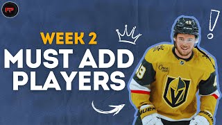 6 Player Adds That Could Win Leagues | Week 2 Fantasy Hockey