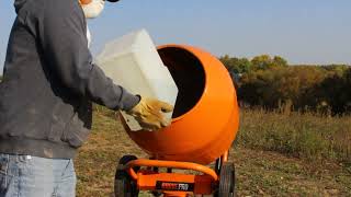 Brave MIXZR Direct Drive Cement Mixer | 5-Cu. Ft. | GPE211005 | Operational