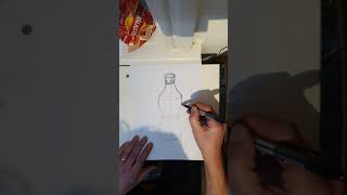 drawing a coke bottle.